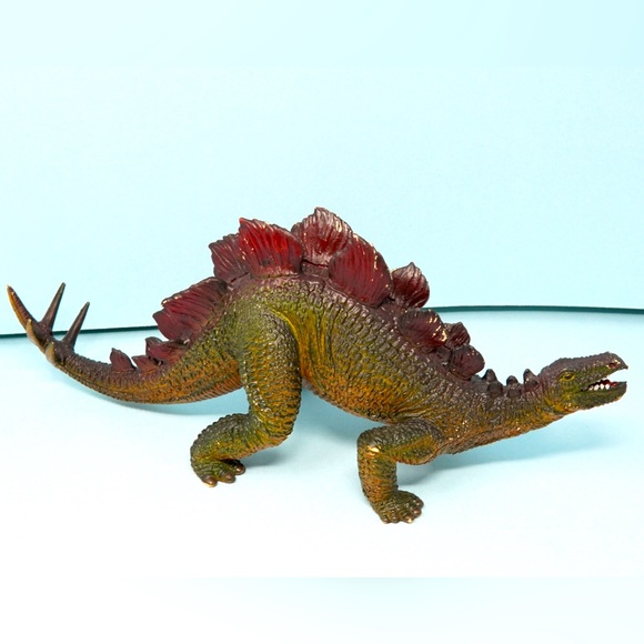 Vintage 1980’s Dinosaur Stegosaurus RARE Toys Jumbo Large Plastic Figure Dino - Picture 2 of 14